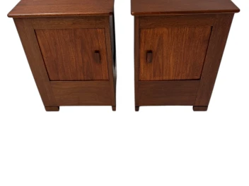 Art Deco Modernist Nightstands by J.A. Muntendam for L.O.V. Oosterbeek, 1920s 2